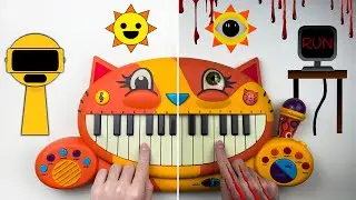 Normal Vs Horror Incredibox Sprunki Theme On Cat Piano