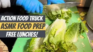 Action Food Truck, Mama Tate preps for a donated service! ASMR food prep, very little talking. 1080p
