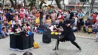 台南市水坪塭公園街頭氣球表演part01