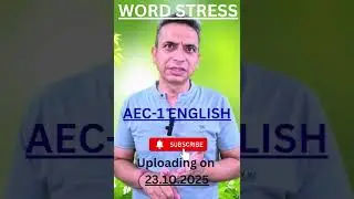 Releasing on 23.10.2025.      #panjabuniversitychandigarh #puchd #english #puchdexam #wordstress