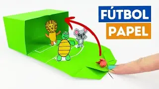 ⚽ C&oacute;mo hacer Juego de futbol de papel - F&uacute;tbol de Origami