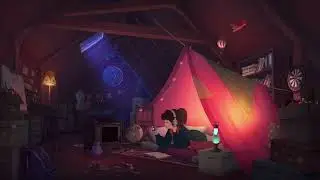 Lofi Gril ~ Camping in home 📚   lofi hip hop chill beats