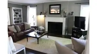 Beautiful Mix Of Grey Living Room Walls And Brown Furniture For Your Home Decor