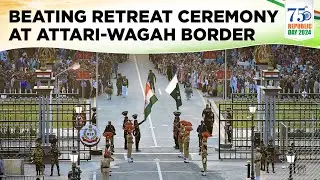 Watch: Beating Retreat Ceremony At Attari Wagah Border Ahead Of Republic Day | 26 January