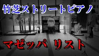 【ストリートピアノ】竹芝に置かれたピアノで超絶難曲のマゼッパを弾いてみた！！(Mazeppa d-moll S.139/4)