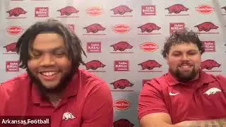 Cam Ball, Fernando Carmona Press Conference: Arkansas football players preview Missouri