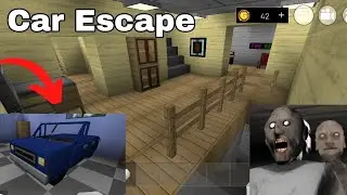 car escape in granny chapter 2 house in mini block craft | aditya & satya gamer