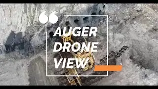 VIDEO AUGER MINING DRONE VIEW