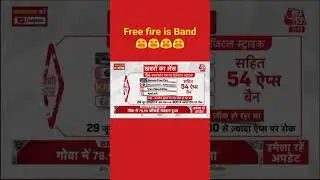 Free fire 💯% BANNED in India New on AajTak News tv
