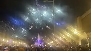 Barcelona New Year 2026# Espanaya countdown and fireworks