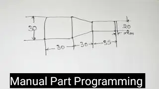 Manual Part Program for facing , Turning and Taper Operations ll NC/CNC part programming ll CAD/CAM