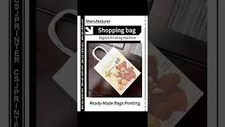 paper shopping bag digital printing machine, direct to bag printer