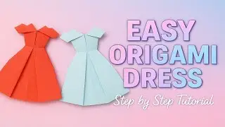 Onam Special Origami Dress 👗 | Easy Paper Dress Craft Tutorial📄 Description: #diy #easyorigami