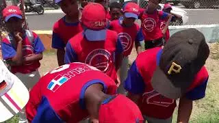 Cards4DR Distribution event at Sosua baseball field 