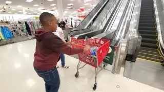 Making A Quick Run: Target Gaithersburg, Maryland! Shopping Cart Escalator! #explore #fun #fy #wow