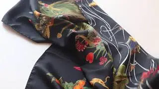 Custom Full Color Silk Scarves
