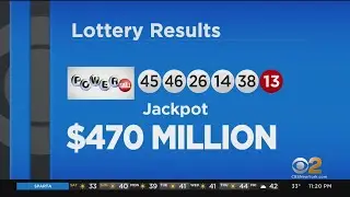 Winning Powerball Numbers Announced For $470 Million Jackpot