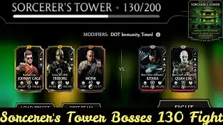 Sorcerer's Tower Bosses 130 Fight + Reward | MK Mobile 2022