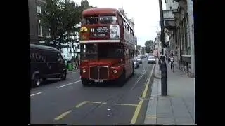 1992. London Buses Fulham Broadway.