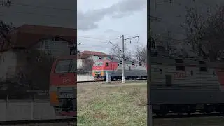 Эп1п 029 с пассажирским поездом #train #railtrack #поезд #поездавидео #trainspotting #тэп70 #road