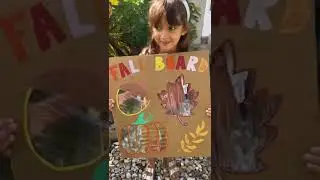 Fun outdoor fall/autumn activity idea for kids #shorts