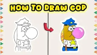 How to Draw Cop from SpongeBob SquarePants &ndash; Fun Drawing Tutorial