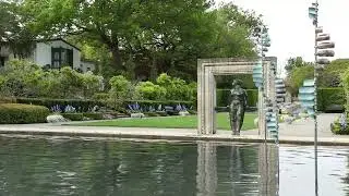 Whitaker Wind Sculpture Waves in the Water Dallas Arboretum