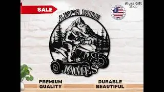 Dirt, Grit & Glory 🏁 | Personalized ATV Metal Art Sign &mdash; The Ultimate Gift for Adventure Junkies