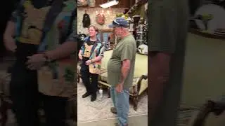 Spinning around during community night at the #drumshop