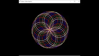 python circles design with using turtle module. 