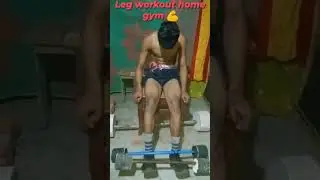 Home gym leg workout 🦵🏠 #viralsorts #desihomegym #homefitness #homegym #motivation #homeworkout 💪💪👍