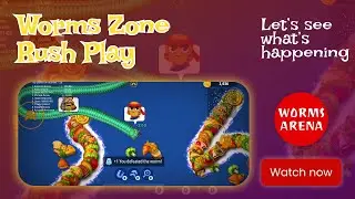 🐍 Insane Worms Zone Gameplay | 🐍 Original Worms Zone High Graphics Game Play | Worms Arena