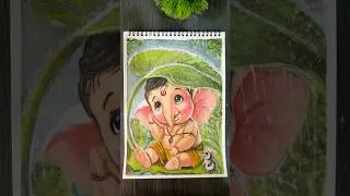 little Ganesh ji colour with me🥰#viralshorts #lord #ganesh #art #youtubeshorts #viral #shorts #god
