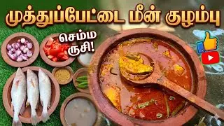 Village Style Muthupettai Meen Kulambu | Clay Pot Fish Curry| மண்சட்டி மீன் குழம்பு 