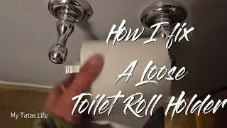 How to fix a Loose toilet paper (roll) holder