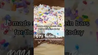 DIY Birthday Cake Protein Bars! 🎂