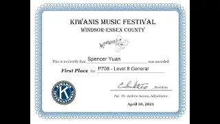2021 Windsor Kiwanis Piano Competition First Place - Song of the Lark
