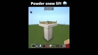 Minecraft powder snow lift 🌨️☃️❄️ #minecraft #shorts #bigguy