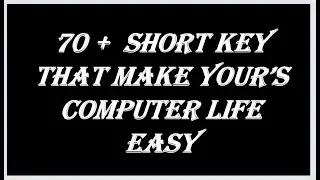 Basic Shortcut key | Computer k short key | Basic to advance shortcut key |