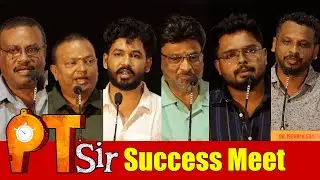 PT Sir Movie Success Meet - Hiphop Tamizha Adhi Kashmira Pardeshi - Directed by Karthik Venugopalan