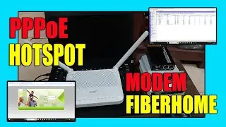 Cara Setting PPPOE & Hotspot Mikrotik di Modem Fiberhome via VLAN