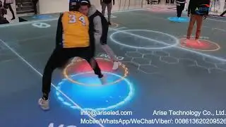 Interesting interactive LED floor game induction display screen, interactive LED floor tile screen s