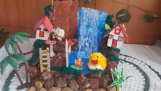 # water fall craft idea #video
