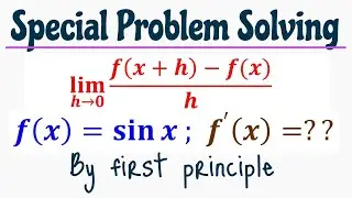Precalculus: Differentiate f(x) = Sinx by first principle