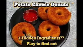 Aloo Cheese Donut Recipe | Easy Potato Cheese Donut at Home in 5 Min