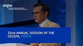 Marcos PERESTRELLO addressing the 32nd OSCE PA Annual Session, Porto, Plenary Session