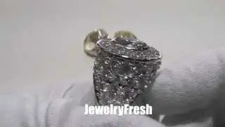 10.5 Carat Top Quality Big Rocks Lab Made Diamond Ring For Men JewelryFresh.com!