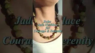 ✨ Unlock Your Secret Power! The Boho Jade & Peridot Necklace for Courage & Serenity ✨#bohojewelry