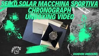 SEIKO Solar Macchina Sportiva Chronograph (SSC777P1) - Unboxing Video