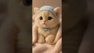 Kitten in Blanket Sings a Funny Song | Baby Hat, Big Voice! |